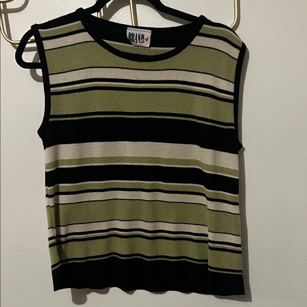 Brand New est XL Striped Tank